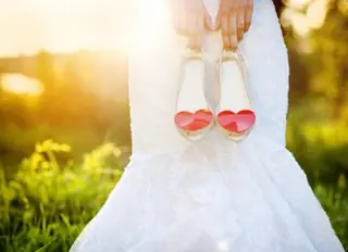 Bride's shoe styles