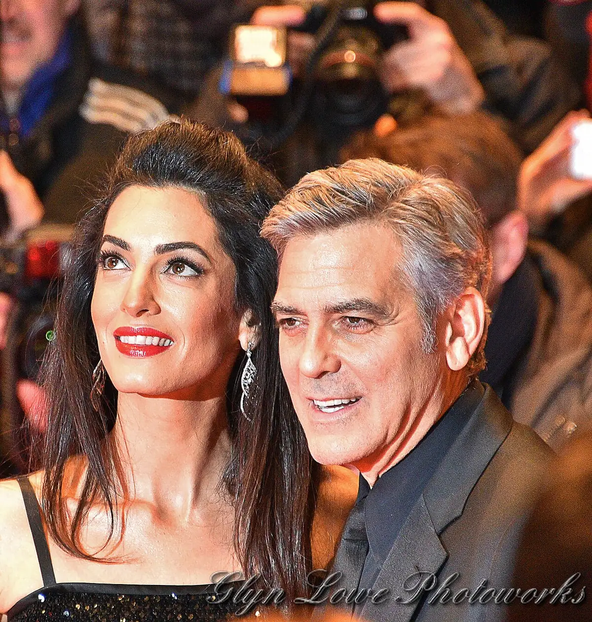 George and Amal Clooney at the Berlin International Film Festival, February 2016.