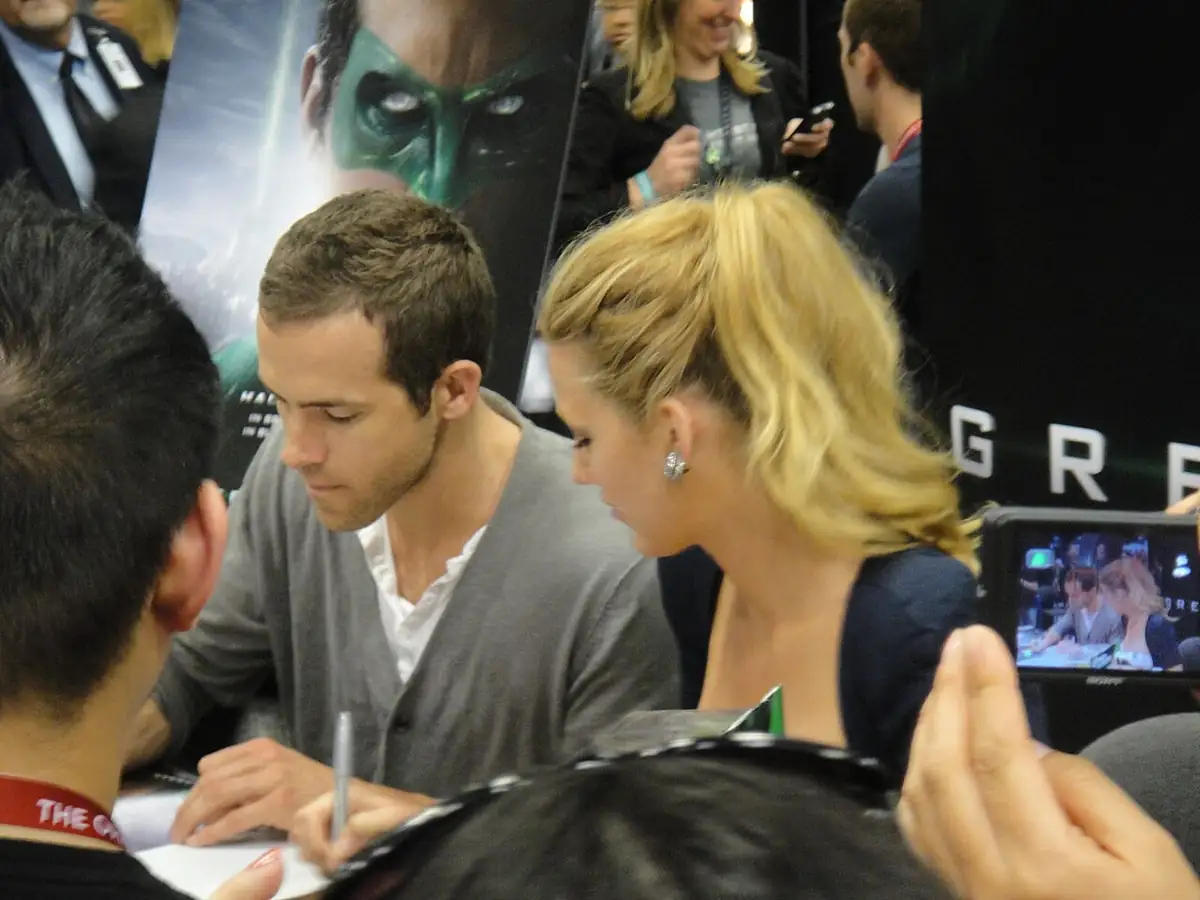 Ryan Reynolds and Blake Lively at WonderCon in April 2011, the year before their wedding.