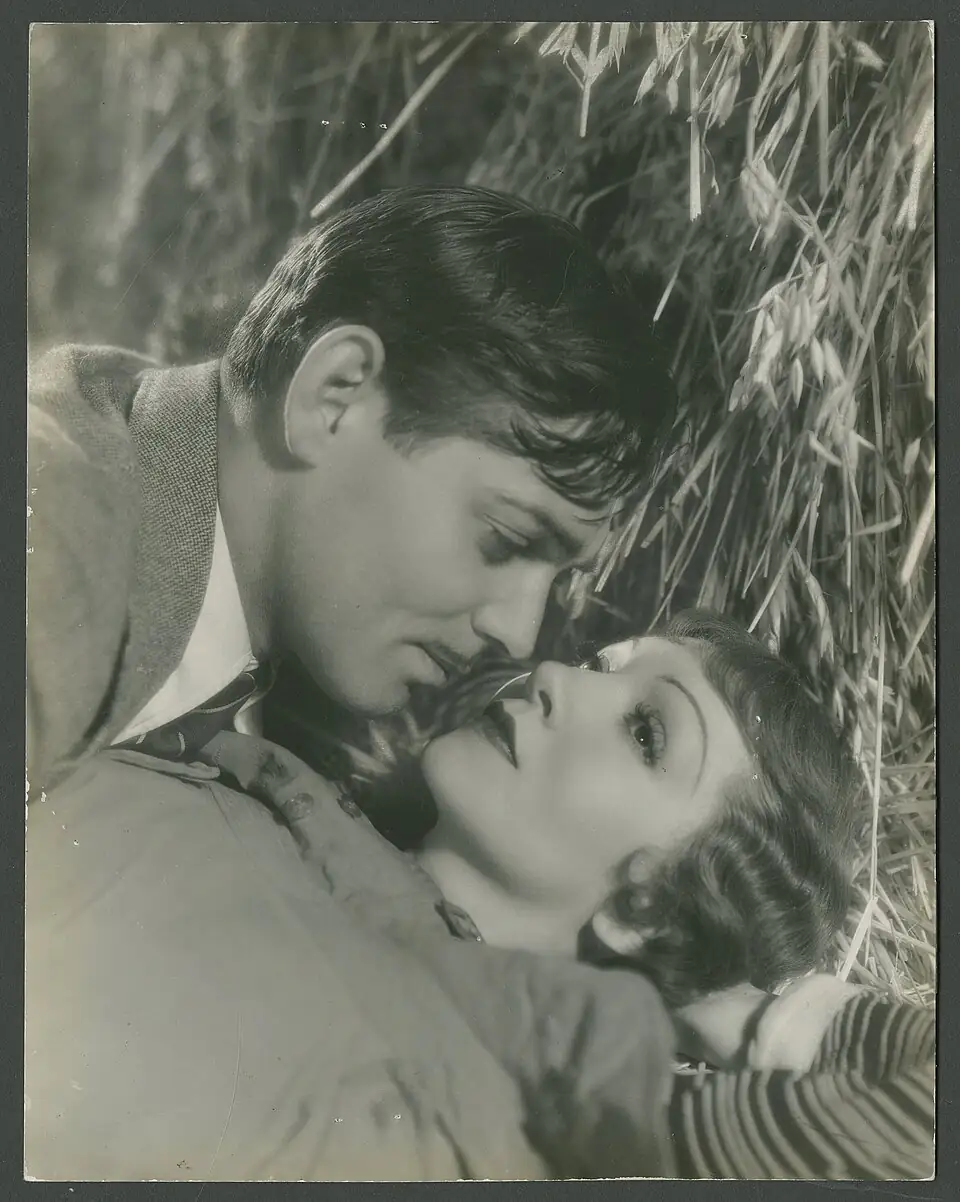 A press still from It Happened One Night (1934).