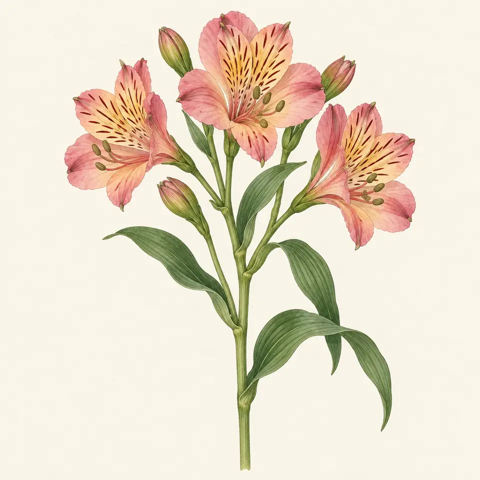 Alstroemeria (illustration)