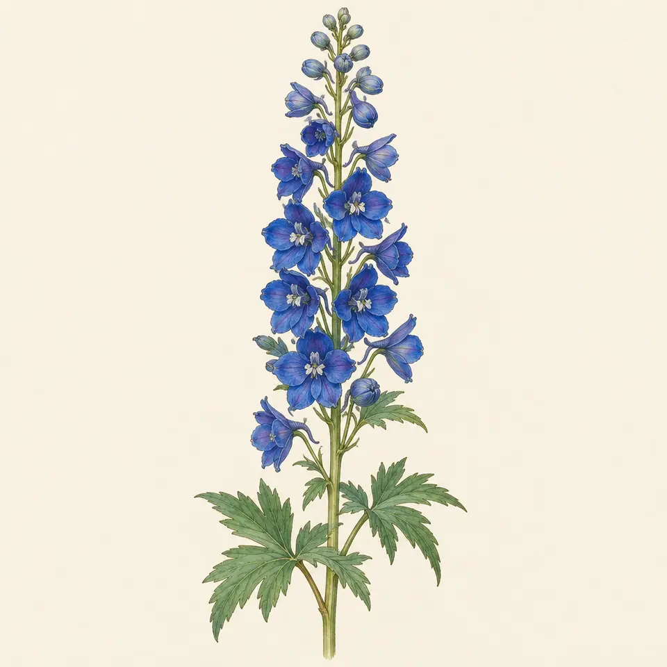 Delphinium (illustration)