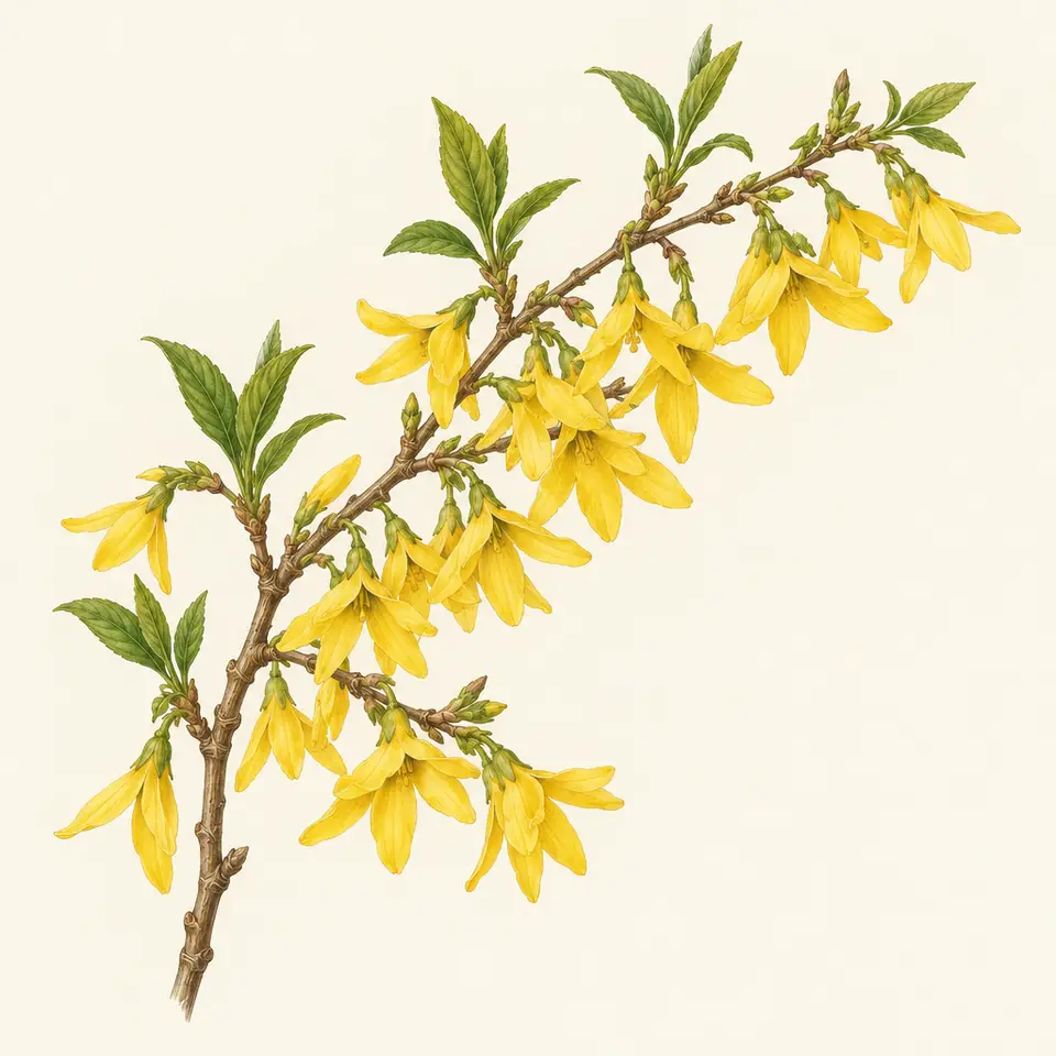 Forsythia (illustration)