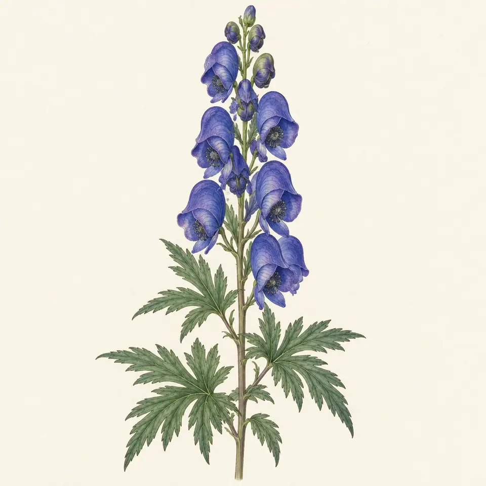 Monkshood (illustration)