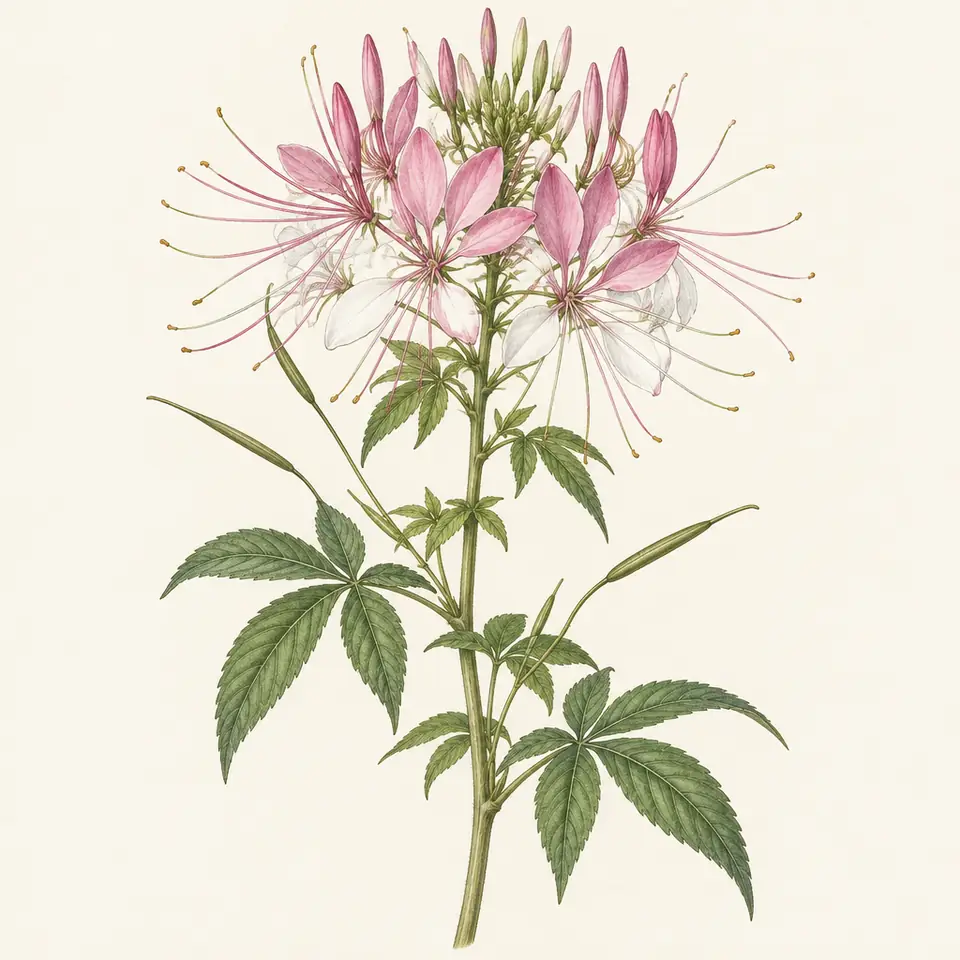 Spider Flower (illustration)