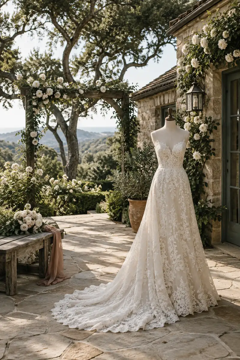 Illustration of the style of the wedding of Chris Pratt and Katherine Schwarzenegger
