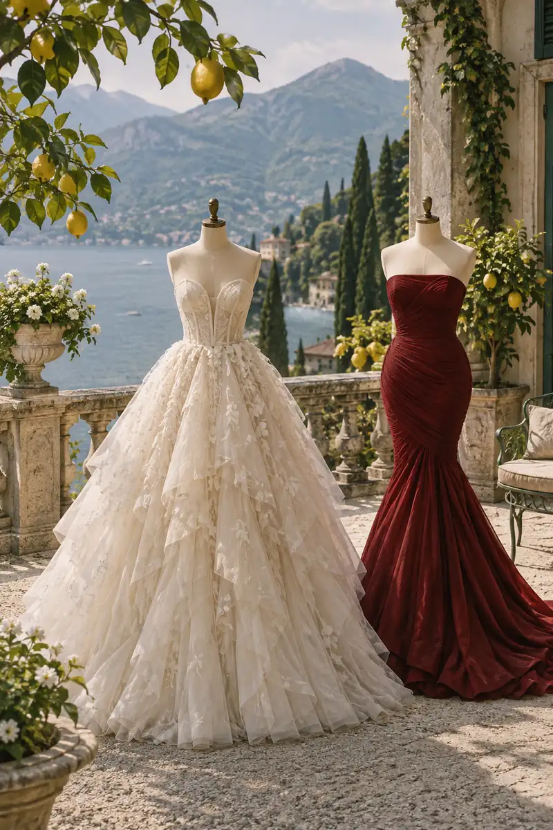 Illustration of the style of the wedding of Chrissy Teigen and John Legend