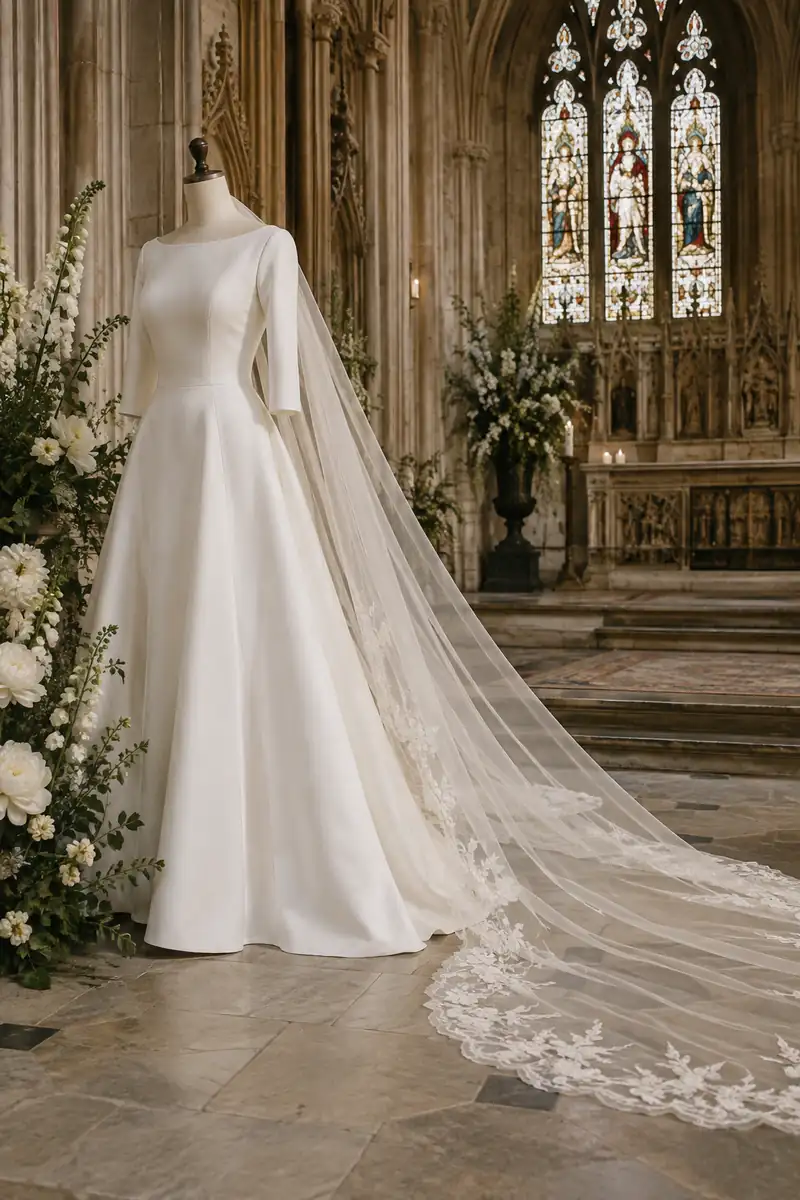 Illustration of the style of the wedding of Prince Harry and Meghan Markle