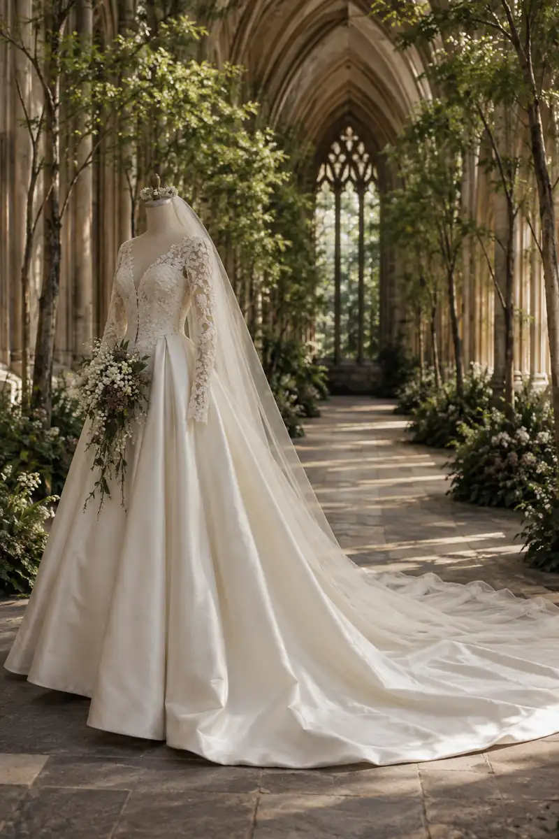 Illustration of the style of the wedding of Prince William and Kate Middleton