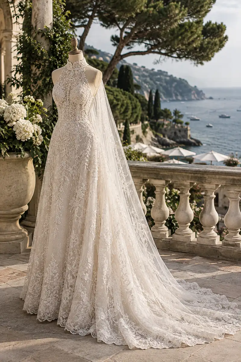 Illustration of the style of the wedding of Sofia Richie and Elliot Grainge
